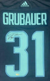 PHILIPP GRUBAUER Autographed Seattle Kraken Authentic Navy Jersey FANATICS