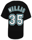 Dontrelle Willis Signed Black Custom Baseball Jersey w/03 ROY - (SCHWARTZ COA)