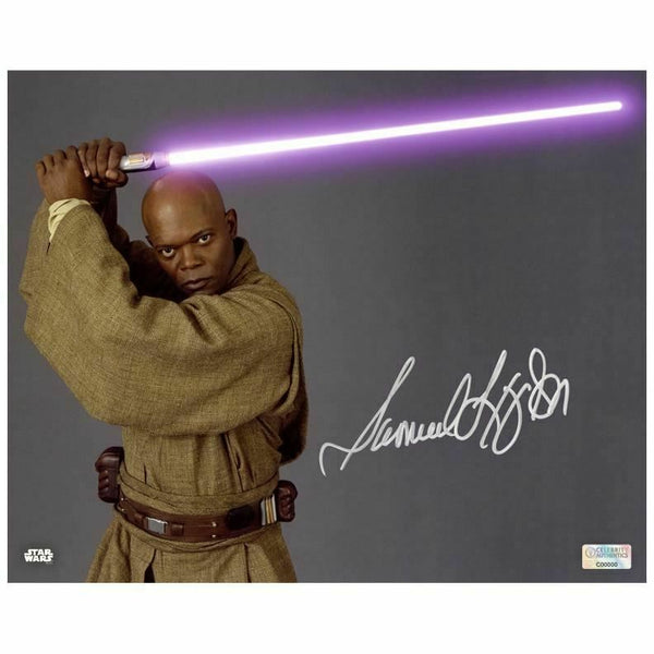 Star Wars Samuel L Jackson Autographed 8x10 photo deals with COA