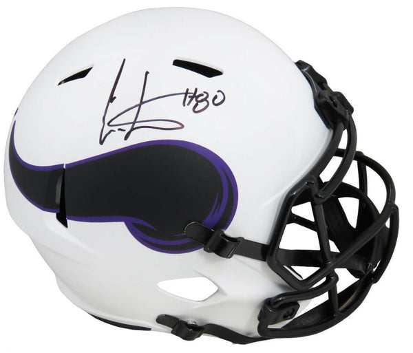 Cris Carter Signed Vikings Lunar Eclipse Riddell F/S Speed Rep Helmet - SS COA