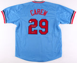 Rod Carew Signed Minnesota Twins Jersey Insc "HOF 91" (JSA COA) 18x All Star