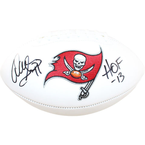 Warren Sapp Signed Tampa Bay Buccaneers Logo Football Beckett 44563