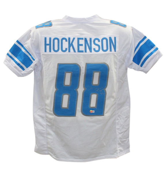 TJ Hockenson Autographed/Signed College Style White XL Jersey BAS – Denver  Autographs