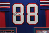 DAWSON KNOX (Bills blue TOWER) Signed Autographed Framed Jersey JSA