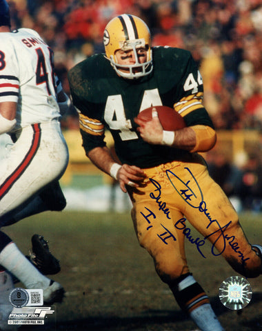 Donny Anderson Signed Green Bay Packers 8x10 Photo SB I II Beckett 47881