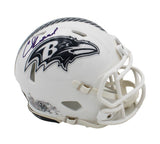 Ed Reed Signed Baltimore Ravens Speed Salute to Service 3 NFL Mini Helmet