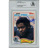 Tony Dorsett Autographed 1982 Topps 311 Slabbed Trading Card Beckett 45906