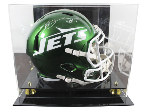 Jets Ahmad "Sauce" Gardner Signed Full Size Speed Rep Helmet W/ Case BAS Witness