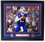 Josh Allen Autographed 16x20 Framed Photo Buffalo Bills Beckett 193040