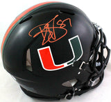 Reggie Wayne Signed Miami Hurricanes Knight F/S Authentic Helmet- PSA/DNA*Orange