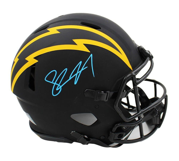 Shawne Merriman Signed Los Angeles Chargers Speed Authentic Eclipse NFL Helmet