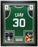 M. L. Carr Signed Boston Celtics 36"x 44" Framed Jersey (JSA COA) 2xNBA Champion