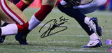 Patrick Willis Autographed San Francisco 49ers Tackle 16x20 Photo-Beckett W Holo