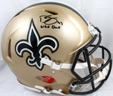 Darren Sproles Signed Saints F/S Speed Authentic Helmet w/Who Dat-Beckett W Holo