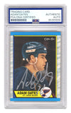 Adam Oates Signed 1989 O-Pee-Chee Hockey Trading Card #185 - (PSA Encapsulated)