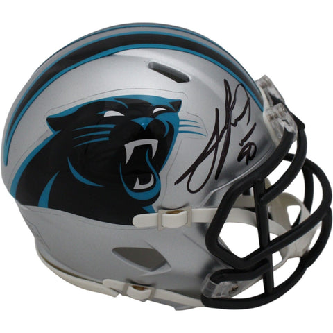 Julius Peppers Autographed Carolina Panthers Speed Mini Helmet Beckett 48138