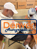 Emmitt Smith Autographed/Signed Dallas Cowboys F/S Helmet Beckett 38869