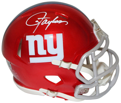 Lawrence Taylor Autographed New York Giants Flash Mini Helmet Beckett 36322