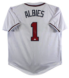 Ozzie Albies Authentic Signed White Pro Style Jersey Autographed JSA