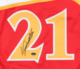 Dominique Wilkins Signed Throwback Hawks Red Jersey (Schwartz) Hall of Fame 2007