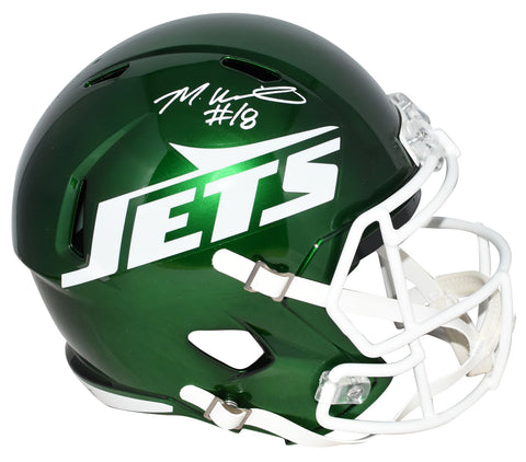 MIKE WILLIAMS AUTOGRAPHED NEW YORK JETS FULL SIZE SPEED HELMET BECKETT