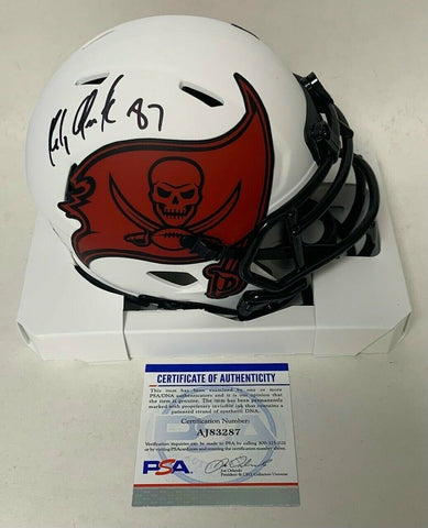 ROB GRONKOWSKI SIGNED RIDDELL TAMPA BAY BUCS LUNAR ECLIPSE SPEED MINI HELMET PSA