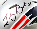 Tedy Bruschi Signed Patriots F/S Speed Authentic Helmet w/3x SB Champs-Beckett W