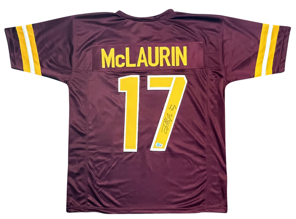 TERRY McLAURIN SIGNED WASHINGTON COMMANDERS #17 BURGUNDY JERSEY BECKETT