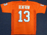 CLEMSON TIGERS HUNTER RENFROW AUTOGRAPHED ORANGE JERSEY BECKETT BAS 185734