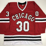 Autographed/Signed Ed Belfour Chicago Red Hockey Jersey JSA COA