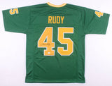 Rudy Ruettiger Signed Notre Dame Fighting Irish Green Jersey (JSA COA)