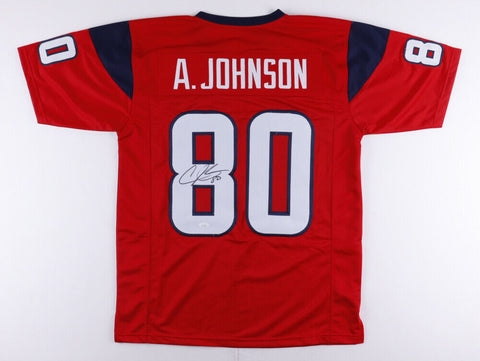 Andre Johnson Signed Houston Texans Jersey (JSA COA) 7xPro Bowl W.R / U of Miami