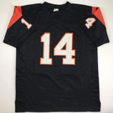 Autographed/Signed KEN ANDERSON Cincinnati Black Football Jersey JSA COA Auto