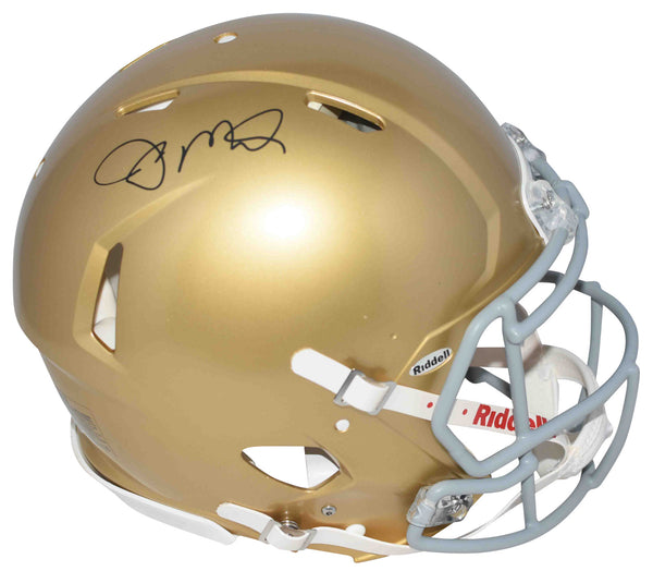 JOE MONTANA AUTOGRAPHED SIGNED NOTRE DAME IRISH AUTHENTIC SPEED HELMET FANATICS