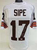 Brian Sipe Signed Cleveland Browns White Jersey (Beckett) Browns Q.B. 1974-1983