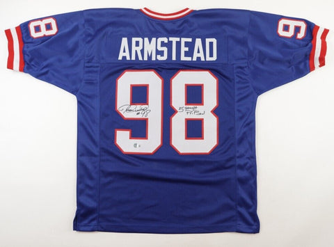 Jessie Armstead Signed New York Giant Jersey Ins "5 Straight Pro Bowl" (Beckett)