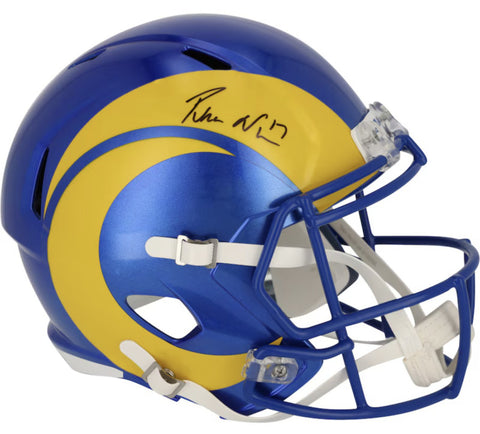 Puka Nacua Autographed Los Angeles Rams Full Size Speed Helmet Fanatics