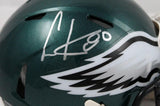 Cris Carter Autographed Philadelphia Eagles Speed Mini Helmet-Beckett W Holo