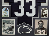 FRAMED PENN STATE PSU NITTANY LIONS JACK HAM AUTOGRAPHED INSCRIBED JERSEY JSA