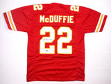 Trent McDuffie Signed Kansas City Chiefs Red Jersey (Beckett) 2022 1st Round Pck