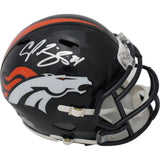 Champ Bailey Autographed Denver Broncos Mini Helmet Beckett 44752