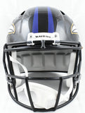 Rashod Bateman Autographed Ravens F/S Speed Helmet - Beckett W Hologram