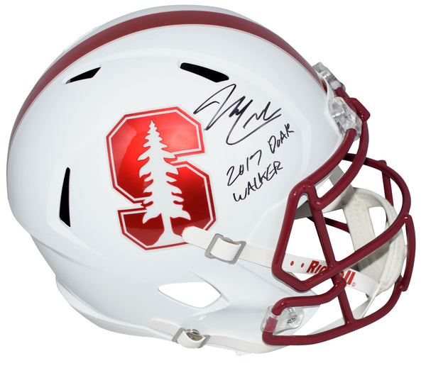 BRYCE LOVE AUTOGRAPHED STANFORD CARDINAL FULL SIZE SPEED HELMET FANATICS