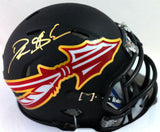 Deion Sanders Signed Florida State Amp Speed Mini Helmet - Beckett W *Gold