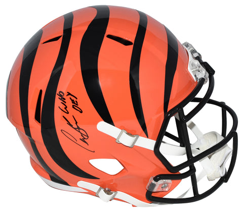 CHASE BROWN AUTOGRAPHED CINCINNATI BENGALS FULL SIZE SPEED HELMET W/ WHO DEY