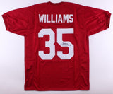 Aeneas Williams Signed Red Cardinals Jersey Inscribed "HOF 14" (JSA COA)