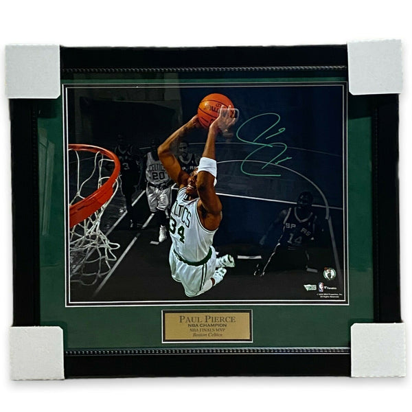 Paul Pierce Signed Autographed 16x20 Photo Framed to 20x24 Fanatics