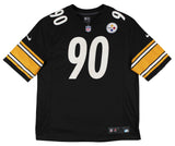 Steelers T.J. Watt Signed Black Nike Game Jersey w/ Silver Sig BAS Witnessed