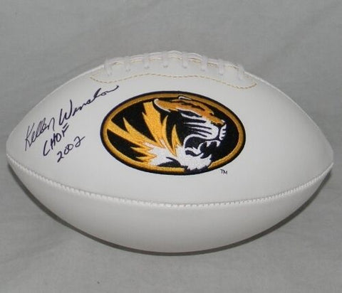 KELLEN WINSLOW AUTOGRAPHED SIGNED MIZZOU MISSOURI TIGERS LOGO FOOTBALL JSA