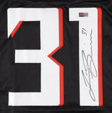 Justin Simmons Signed Atlanta Falcons Jersey (PIA) 2 Time Pro Bowl Defensive Bck